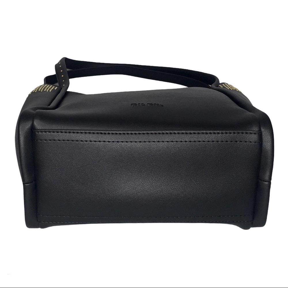 New Folli Follie Black Leather Shoulder Bag & Crossbody Bag - Picture 5 of 12
